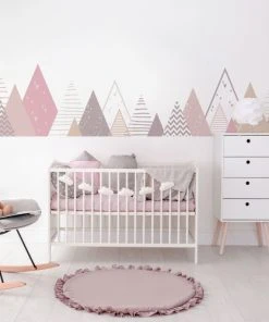 Ambiance Sticker Stickers Enfant Montagnes Scandinaves Melinka 40x65cm