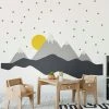 Ambiance Sticker Stickers Enfant Montagnes Scandinaves Nordika 100x150cm -Boutique KidKraft stickers enfant montagnes scandinaves nordika 100x150cm