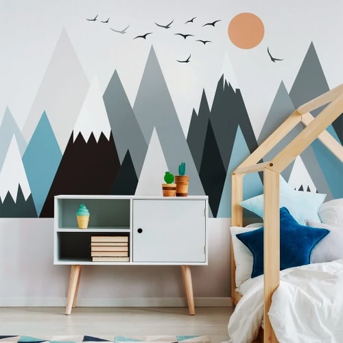 Ambiance Sticker Stickers Enfant Montagnes Scandinaves Parka 50x75cm 5 Ambiance Sticker Stickers Enfant Montagnes Scandinaves Parka 50x75cm – Image 3