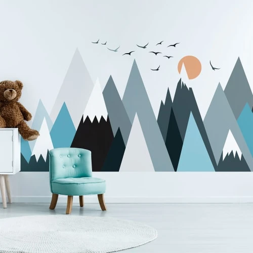 Ambiance Sticker Stickers Enfant Montagnes Scandinaves Parka 50x75cm 6 Ambiance Sticker Stickers Enfant Montagnes Scandinaves Parka 50x75cm – Image 4