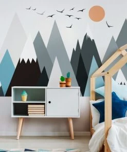 Ambiance Sticker Stickers Enfant Montagnes Scandinaves Parka 80x120cm -Boutique KidKraft stickers enfant montagnes scandinaves parka 80x120cm 1