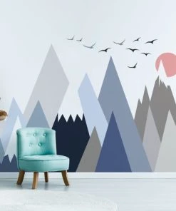 Ambiance Sticker Stickers Enfant Montagnes Scandinaves Stanka 60x90cm -Boutique KidKraft stickers enfant montagnes scandinaves stanka 60x90cm 1