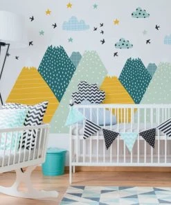 Ambiance Sticker Stickers Enfant Montagnes Scandinaves Ziska 90x135cm -Boutique KidKraft stickers enfant montagnes scandinaves ziska 90x135cm 1