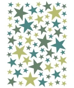 Lilipinso Stickers étoiles En Vinyle Mat Vert -Boutique KidKraft stickers etoiles en vinyle mat vert basique