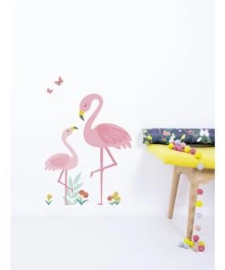 Lilipinso Stickers Flamant Rose En Vinyle Mat Rose 34x60 Cm -Boutique KidKraft stickers flamant rose en vinyle mat rose 34x60 cm 1