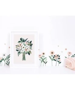 Lilipinso Stickers Fleurs En Vinyle Mat Rose -Boutique KidKraft stickers fleurs en vinyle mat rose 1