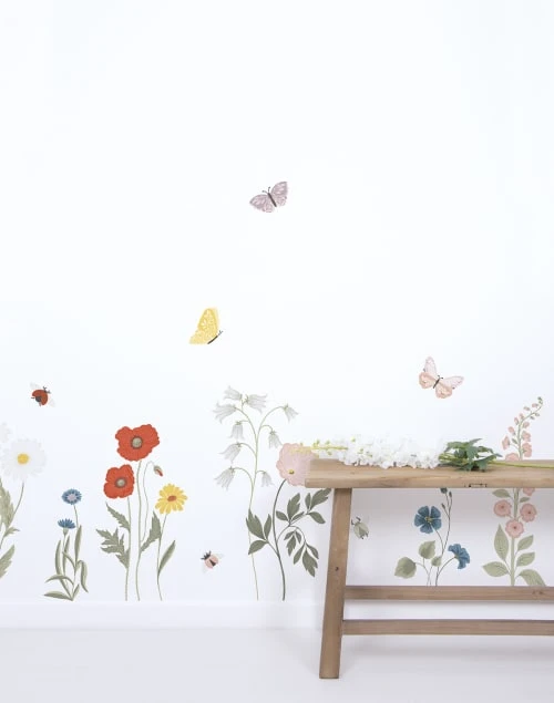 Lilipinso Stickers Fleurs Sauvages En Vinyle Mat Multicolore 64x130 Cm 4 Lilipinso Stickers Fleurs Sauvages En Vinyle Mat Multicolore 64x130 Cm – Image 2