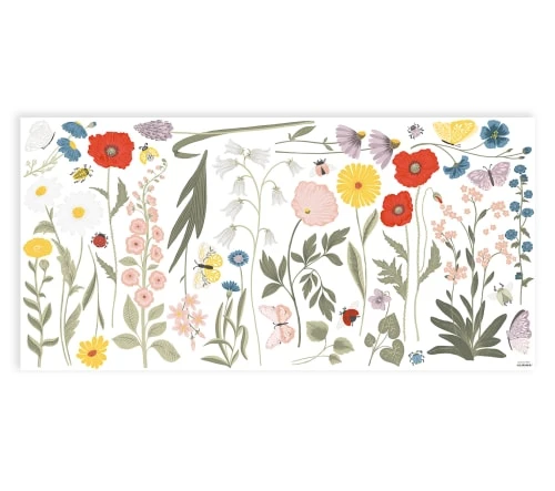Lilipinso Stickers Fleurs Sauvages En Vinyle Mat Multicolore 64x130 Cm 3 Lilipinso Stickers Fleurs Sauvages En Vinyle Mat Multicolore 64x130 Cm