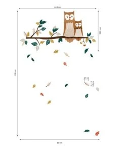 Lilipinso Stickers Hiboux HAPPY En Vinyle Mat Multicolore -Boutique KidKraft stickers hiboux happy en vinyle mat multicolore 4