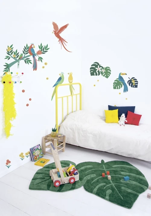 Lilipinso Stickers Les Perroquets En Vinyle Mat Multicolore 64x90 Cm 4 Lilipinso Stickers Les Perroquets En Vinyle Mat Multicolore 64x90 Cm – Image 2