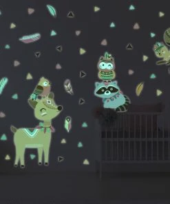 Ambiance Sticker Stickers Mural Phosphorescents Lumineux Animaux 145x110cm -Boutique KidKraft stickers mural phosphorescents lumineux animaux 145x110cm 13