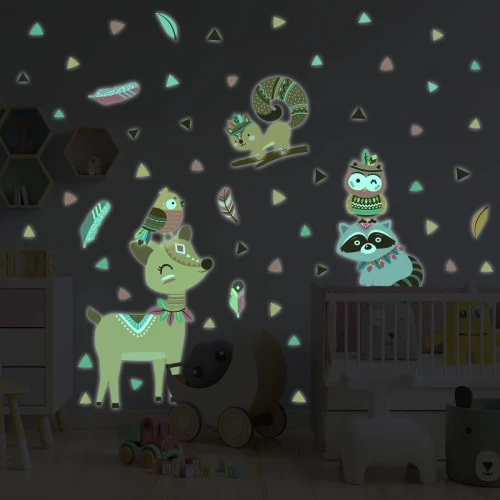 Ambiance Sticker Stickers Mural Phosphorescents Lumineux Animaux 160x120cm 6 Ambiance Sticker Stickers Mural Phosphorescents Lumineux Animaux 160x120cm – Image 4