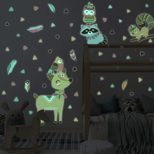 Ambiance Sticker Stickers Mural Phosphorescents Lumineux Animaux 40x30cm 8 Ambiance Sticker Stickers Mural Phosphorescents Lumineux Animaux 40x30cm – Image 6