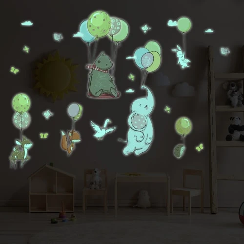 Ambiance Sticker Stickers Mural Phosphorescents Lumineux Animaux 95x70cm 7 Ambiance Sticker Stickers Mural Phosphorescents Lumineux Animaux 95x70cm – Image 5