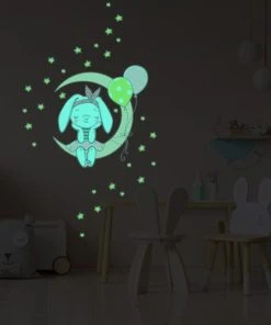 Ambiance Sticker Stickers Mural Phosphorescents Lumineux Lapin 75x70cm 12 Ambiance Sticker Stickers Mural Phosphorescents Lumineux Lapin 75x70cm -Boutique KidKraft stickers mural phosphorescents lumineux lapin 75x70cm 3