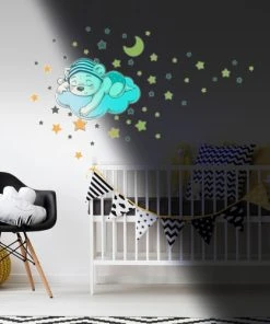 Ambiance Sticker Stickers Mural Phosphorescents Lumineux Ourson 110x130cm -Boutique KidKraft stickers mural phosphorescents lumineux ourson 110x130cm 1
