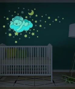 Ambiance Sticker Stickers Mural Phosphorescents Lumineux Ourson 60x70cm -Boutique KidKraft stickers mural phosphorescents lumineux ourson 60x70cm 2