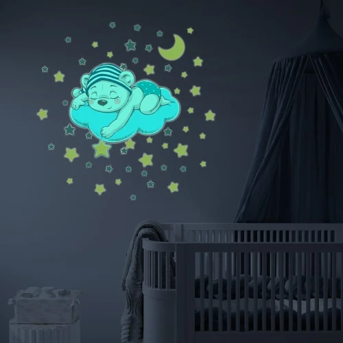 Ambiance Sticker Stickers Mural Phosphorescents Lumineux Ourson 80x95cm 3 Ambiance Sticker Stickers Mural Phosphorescents Lumineux Ourson 80x95cm