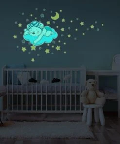 Ambiance Sticker Stickers Mural Phosphorescents Lumineux Ourson 90x105cm -Boutique KidKraft stickers mural phosphorescents lumineux ourson 90x105cm 3