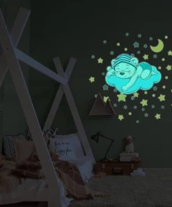 Ambiance Sticker Stickers Mural Phosphorescents Lumineux Ourson 90x105cm -Boutique KidKraft stickers mural phosphorescents lumineux ourson 90x105cm 4