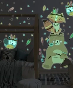 Ambiance Sticker Stickers Mural Phosphorescents Lumineux Ourson 95x70cm -Boutique KidKraft stickers mural phosphorescents lumineux ourson 95x70cm 2