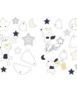 Sauthon Stickers Muraux 50x70cm En Adhésif Bleu