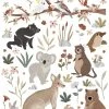 Lilipinso Stickers Muraux Animaux D'australie En Vinyle Mat Multicolore -Boutique KidKraft stickers muraux animaux d australie en vinyle mat multicolore