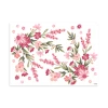 Lilipinso Stickers Muraux Bouquets De Fleurs En Vinyle Mat Rose
