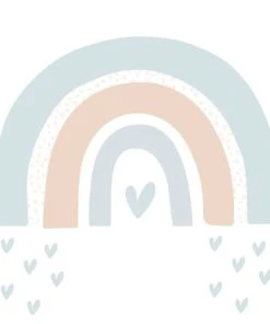 Decochic Stickers Muraux En Vinyle Arc En Ciel Bleu At Beige