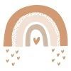Decochic Stickers Muraux En Vinyle Arc En Ciel Marron Et Beige -Boutique KidKraft stickers muraux en vinyle arc en ciel marron et beige