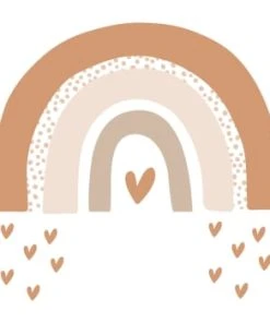 Decochic Stickers Muraux En Vinyle Arc En Ciel Rose Et Beige -Boutique KidKraft stickers muraux en vinyle arc en ciel marron et beige rainbows1 1