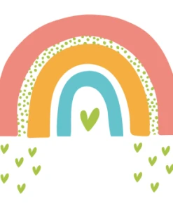Decochic Stickers Muraux En Vinyle Arc En Ciel Multicolor
