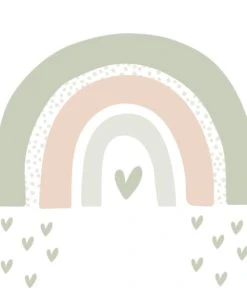 Decochic Stickers Muraux En Vinyle Arc En Ciel Vert Et Beige