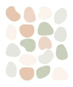 Decochic Stickers Muraux En Vinyle Cailloux Marron Et Beige -Boutique KidKraft stickers muraux en vinyle cailloux vert et beige 1