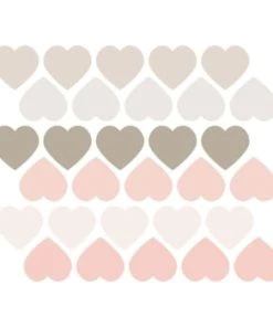 Decochic Stickers Mureaux En Vinyle Coeurs Multicolor 13 Decochic Stickers Mureaux En Vinyle Coeurs Multicolor -Boutique KidKraft stickers muraux en vinyle coeurs rose et gris tourterelle 3
