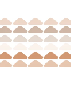 Decochic Stickers Muraux En Vinyle Nuages Rose Et Beige -Boutique KidKraft stickers muraux en vinyle nuages marron et beige clouds2 1