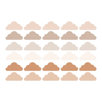 Decochic Stickers Muraux En Vinyle Nuages Vert Et Beige 6 Decochic Stickers Muraux En Vinyle Nuages Vert Et Beige – Image 4