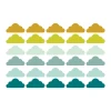 Decochic Stickers Muraux En Vinyle Nuages Vert Et Moutarde -Boutique KidKraft stickers muraux en vinyle nuages vert et moutarde