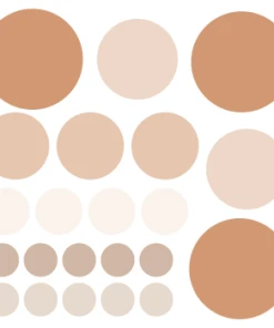 Decochic Stickers Muraux En Vinyle Rondes Mix Marron Et Beige -Boutique KidKraft stickers muraux en vinyle rondes mix marron et beige circles1 3
