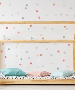 Decochic Stickers Muraux En Vinyle Rondes Pêche Et Vert -Boutique KidKraft stickers muraux en vinyle rondes peche et vert 5