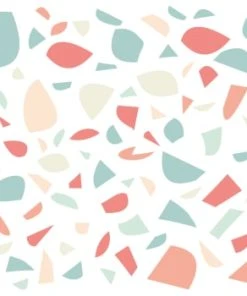 Decochic Stickers Muraux En Vinyle Terrazzo Vert Et Moutarde -Boutique KidKraft stickers muraux en vinyle terrazzo peche et vert terrazzo