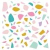 Decochic Stickers Muraux En Vinyle Terrazzo Rose Et Lilas