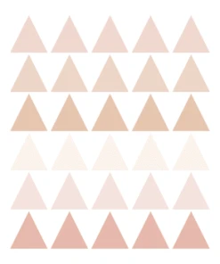 Decochic Stickers Muraux En Vinyle Triangles Marron Et Beige -Boutique KidKraft stickers muraux en vinyle triangles rose et beige triangles1 1