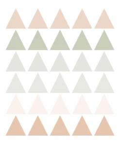 Decochic Stickers Muraux En Vinyle Triangles Vert Et Beige -Boutique KidKraft stickers muraux en vinyle triangles vert et beige triangles1 2