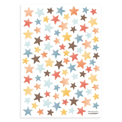 Lilipinso Stickers Muraux étoiles Multicolores En Vinyle Mat Multicolore 3 Lilipinso Stickers Muraux étoiles Multicolores En Vinyle Mat Multicolore