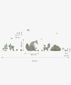 Lilipinso Stickers Muraux Famille Renard En Vinyle Mat Multicolore -Boutique KidKraft stickers muraux famille renard en vinyle mat multicolore 1