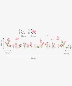 Lilipinso Stickers Muraux Fleurs Et Papillons En Vinyle Mat Rose 7 Lilipinso Stickers Muraux Fleurs Et Papillons En Vinyle Mat Rose -Boutique KidKraft stickers muraux fleurs et papillons en vinyle mat rose 1