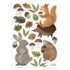 Lilipinso Stickers Muraux Forêt Lapin Hérisson En Vinyle Mat Multicolore -Boutique KidKraft stickers muraux foret lapin herisson en vinyle mat multicolore