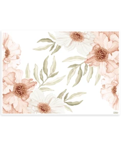 Lilipinso Stickers Muraux Grand Bouquets En Vinyle Mat Multicolore