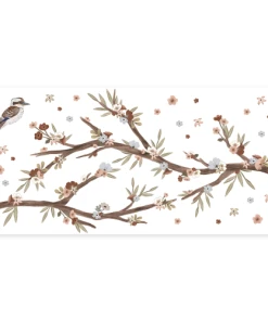Lilipinso Stickers Muraux Grandes Branches Fleuris En Vinyle Mat Multicolore